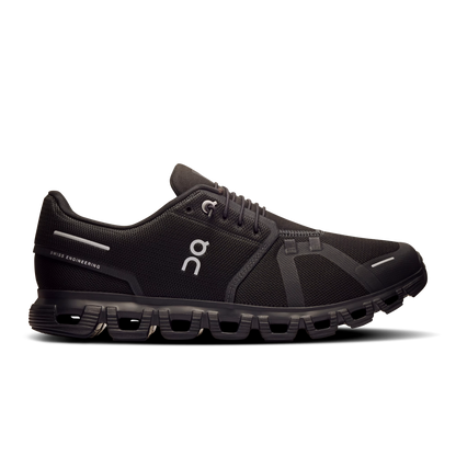 On Cloud 6 in all black, side profile