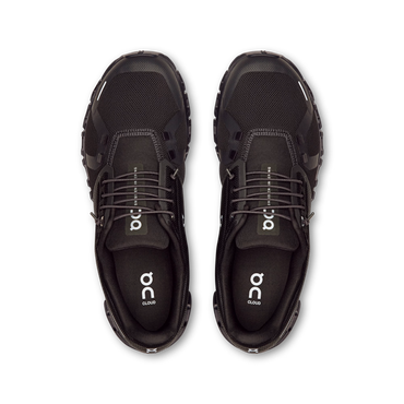 On Cloud 6 in all black, angled three-quarter view