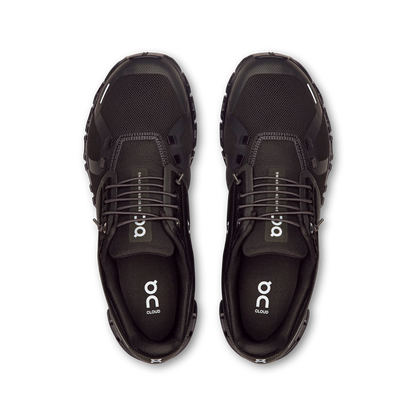 On Cloud 6 in all black, angled three-quarter view