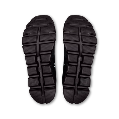 On Cloud 6 in all black, heel counter detail