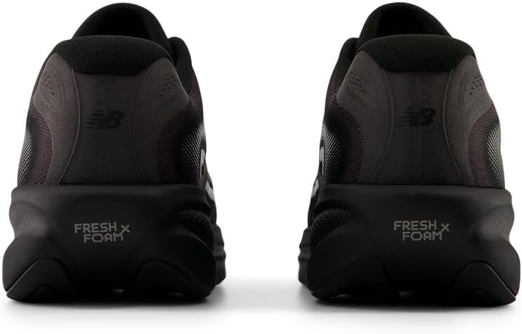 New Balance Ellipse in all black, top-down view