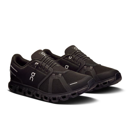 On Cloud 6 in all black, CloudTec outsole detail