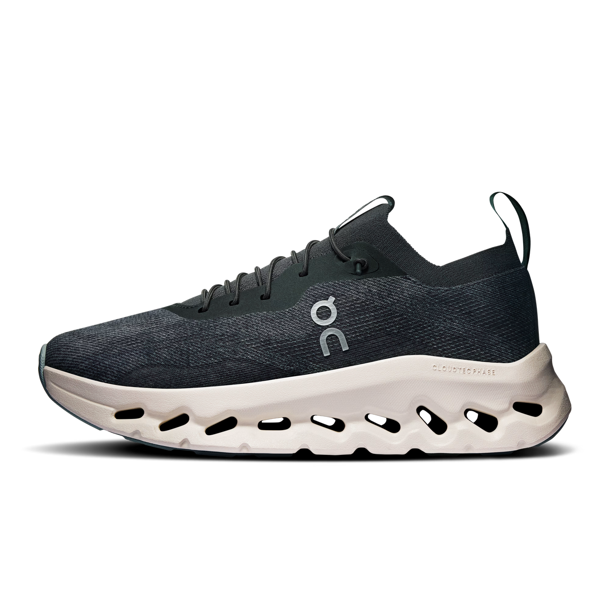 Loewe x On Cloudtilt in denim grey, upper texture close-up
