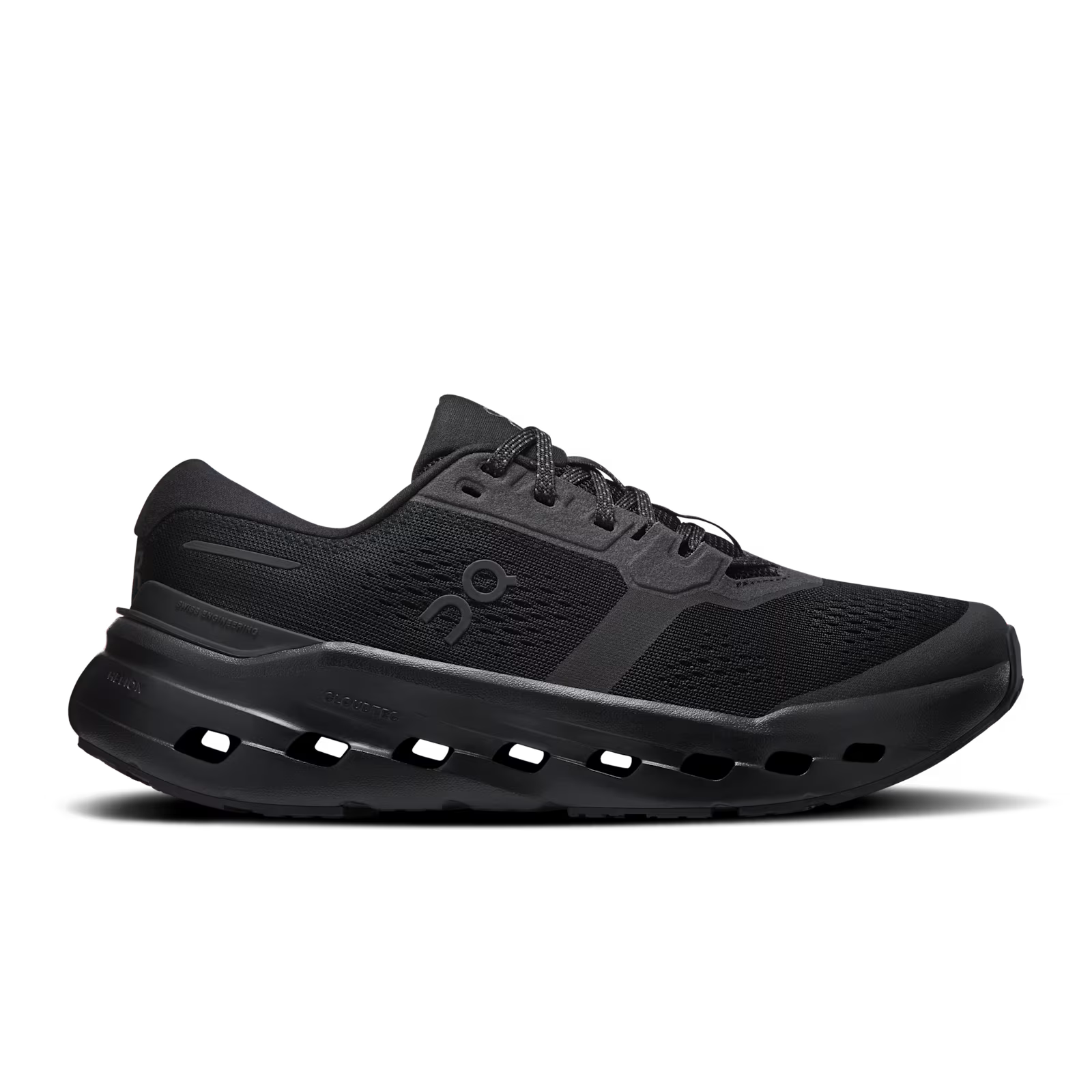 On Cloudrunner 3 in all black, side profile