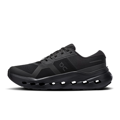 On Cloudrunner 3 in all black, CloudTec outsole detail