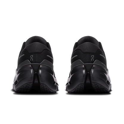 On Cloudrunner 3 in all black, top-down view