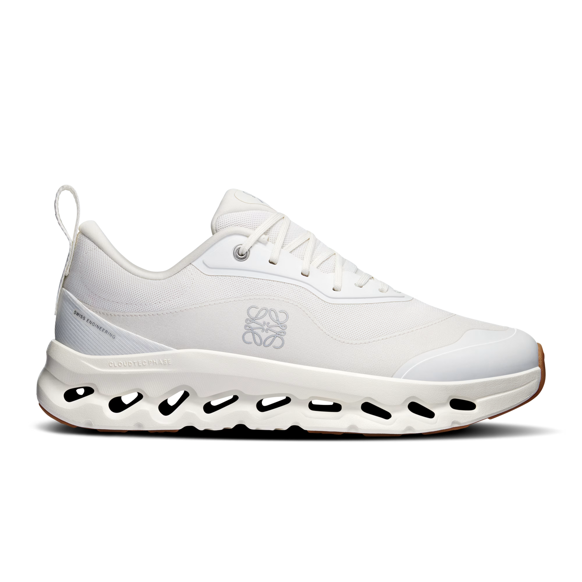 Loewe x On Cloudtilt 2 in all white, side profile