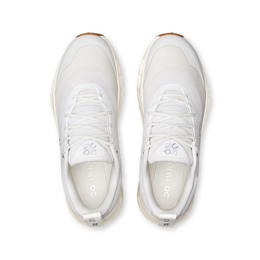 Loewe x On Cloudtilt 2 in all white, angled three-quarter view